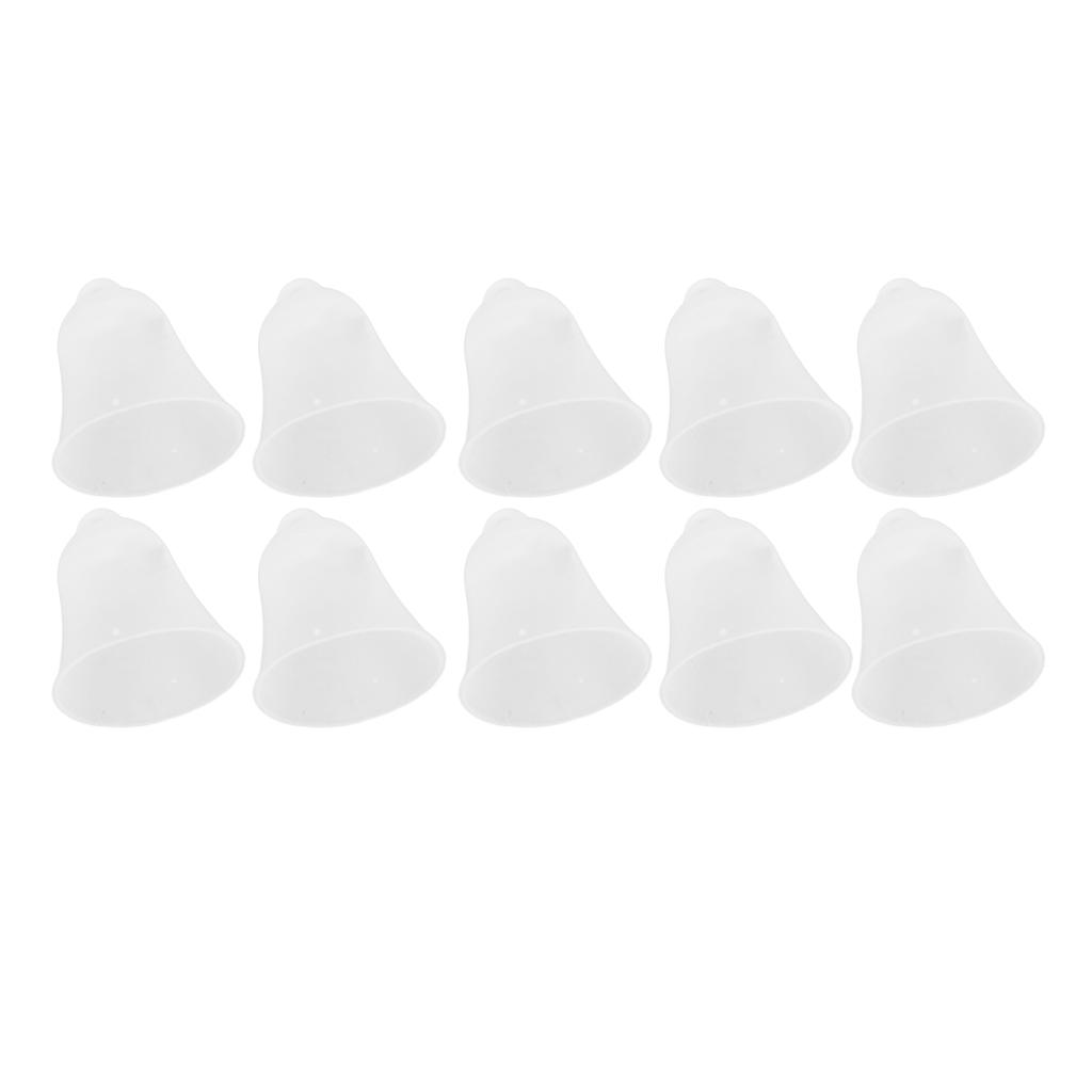 10Pcs 3 Hole White Hearing Amplifier Domes Earbud Tips Soft Static Free Silicone Hearing Amplifier E