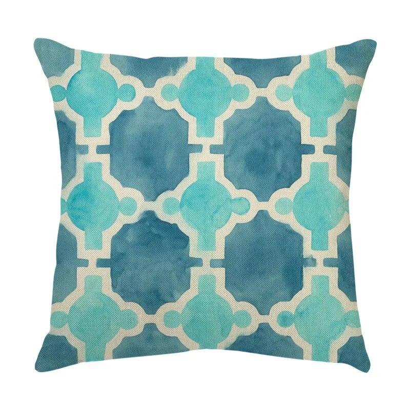 45x45cm Abstract Geometric color Printed Pillowcase Living Room Sofa Office Seat Cushion cover Home Decor Embrace 40x40cm 544₽