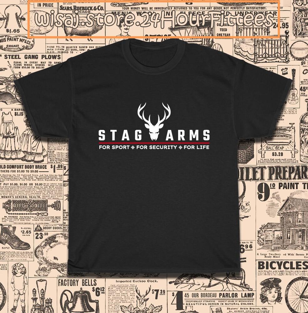 

Stag Arms AR15 Rifle Logo Men039s TShirt American Size S5XL TShirt Unisex T-Shirt M