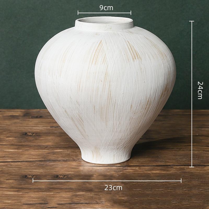 Kaba Seramik Vazo Fırında Dönüşmüş Porselen Vazolar Vazo Çiçek Düzenleme Aksesuarları Çin Tarzı Retro Kavanozlar