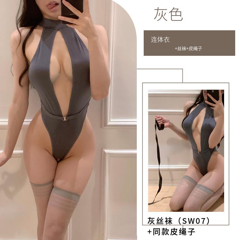 Sex underwear neck milk onesie uniform temptation passion open file dead water wholesale