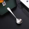 7-piece silver short-handle dessert spoons