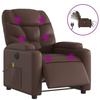 VidaXL Fauteuil de Massage Inclinable Électrique, Chaise de Relaxation avec Dossier et Repose-pied Réglables, Siège de 3204653