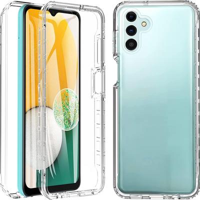 360 Degree Drop Protection Soft Clear PET+PC Screen Protector Phone Case Cover for XIAOMI 13T 12T 12 13 Lite Redmi 13C 12 12C POCO C65 X5 Note 12 Pro