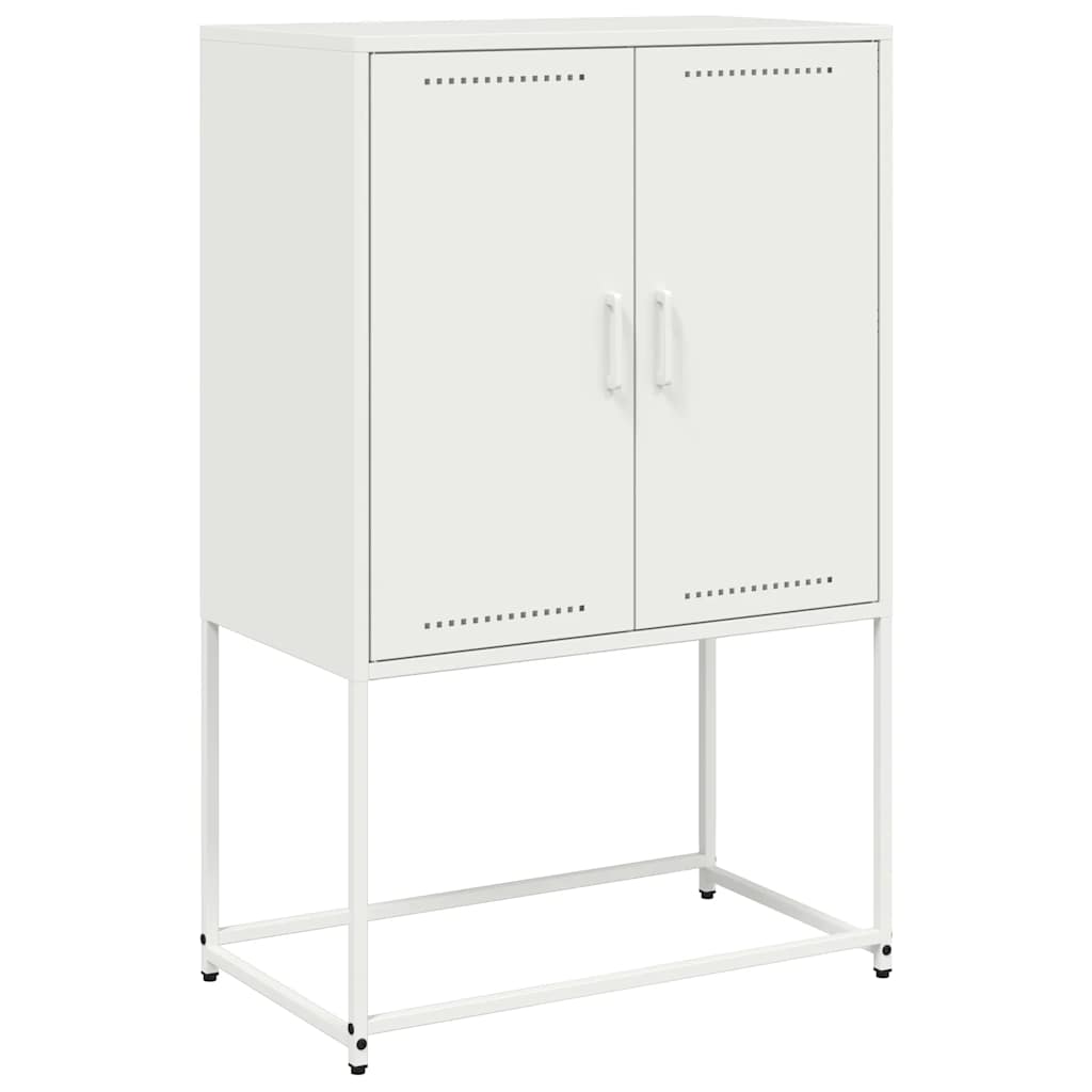 Vidaxl Szafka, Biała, 68,5X38,5X107 Cm, Stal