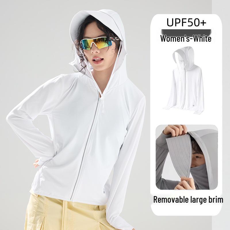 Unisex Outdoor UV Protection Clothing with Detachable Brim - UPF 50+ Breathable Summer Fishing Wear