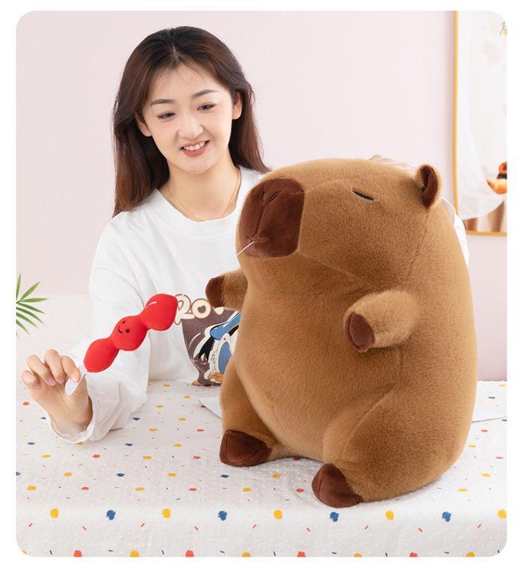 Adorable Candied Hawthorn Capybara Plush Toy - Cute and Quirky Birthday Gift for Girls
