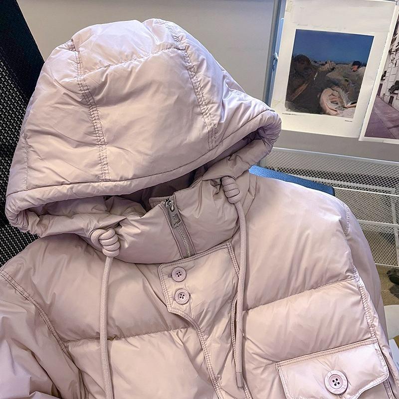 Girls' Winter Short Thick Down Cotton-padded Clothes, Children's Warm Cotton-padded Clothes, Baby Jackets, Bread Clothes