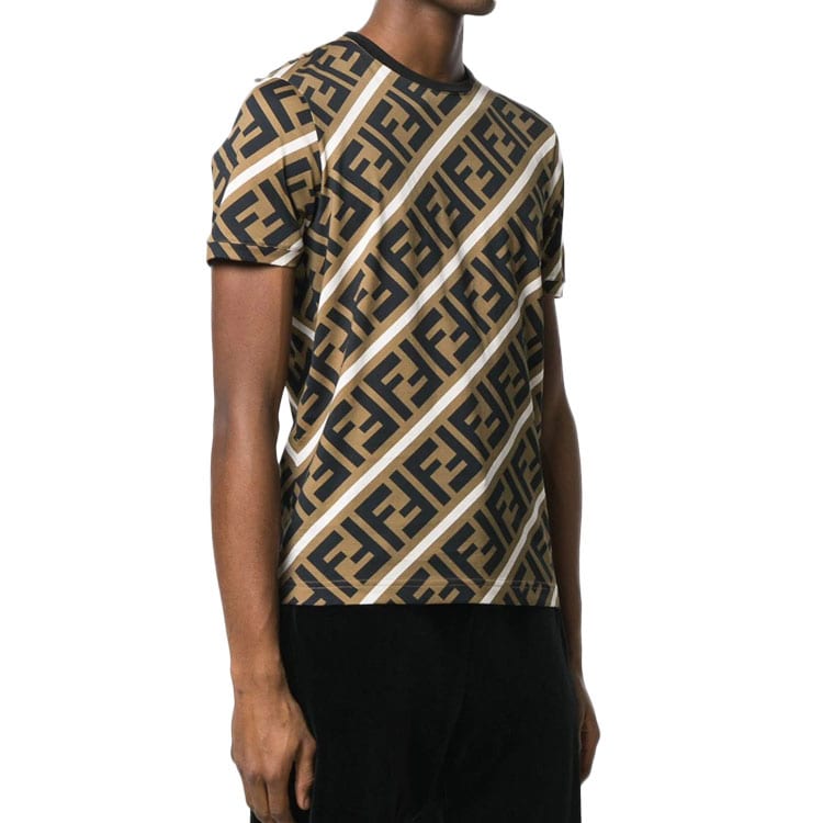 FENDI Ff Monogram Printed T shirt FY0894A7A8F13J3
