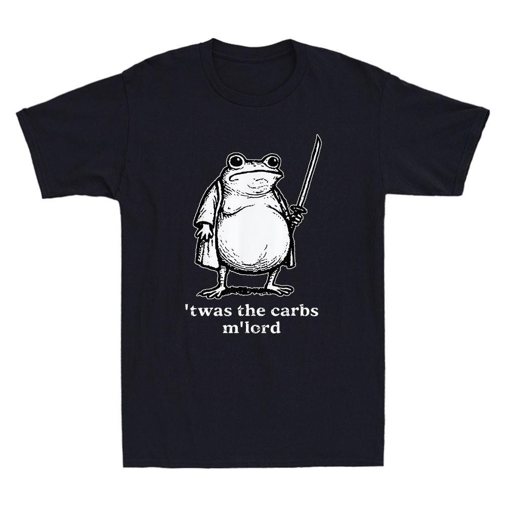 T was The Carbs M Lord Funny Medieval Knight Frog Graphic Vintage Men s T-Shirt XXXL
