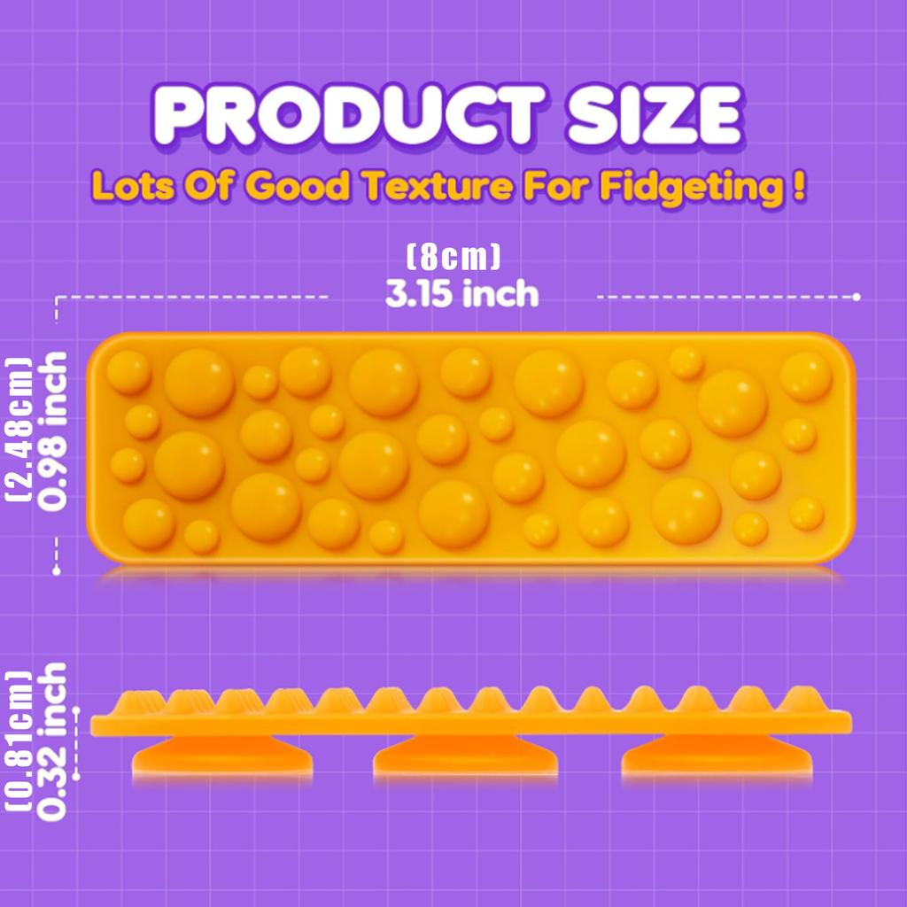 Pack Of 8 Textured Sensory Pad Toy For Children Hand Release And Autisms Support Tools For Home School Stress Reduction