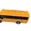 1 Set Bus Car Toy 1:30 Inertia Sliding Campus Bus Car Model Simulation Sound And Light Music Educational Toys Children'S Gift