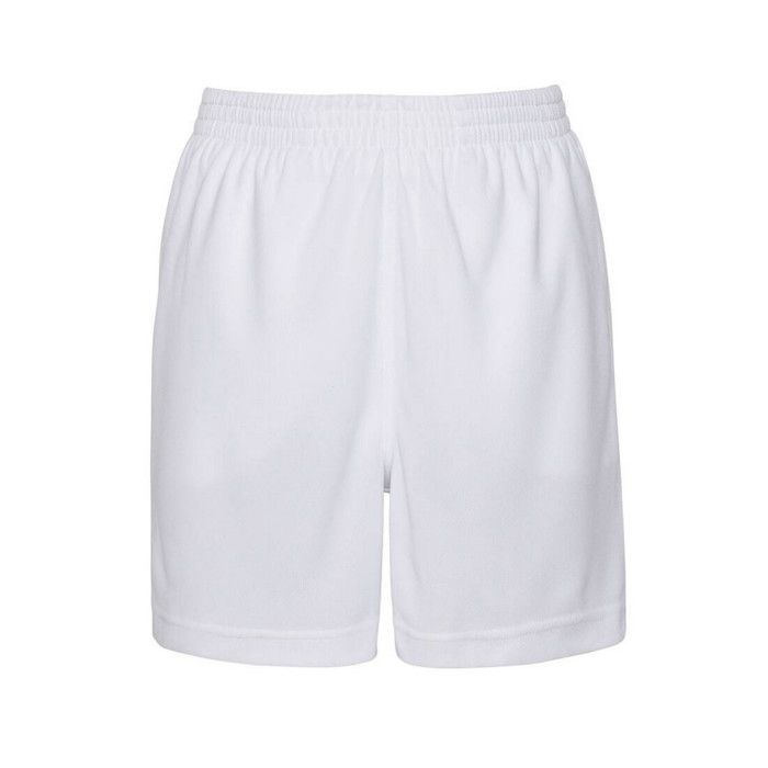 Just Cool Kids Sports Shorts Side Pockets White - - White