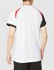 Volleyball Game Shirt, Short Sleeve, Moisture-Wicking, Quick-Drying, Junior Available, V2MA2112, Unisex, White x Black x Chinese Red, Size 140