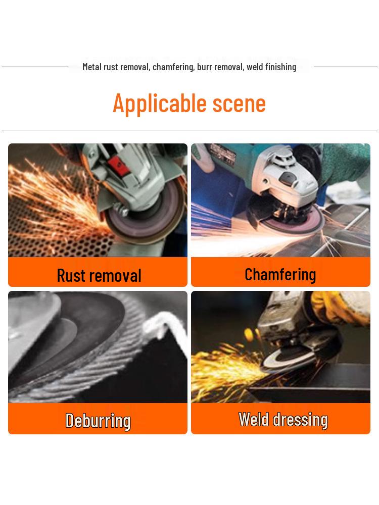 Jinxin Flap Disc for Angle Grinder - Polishing and Sanding Wheel for Stainless Steel