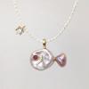 Collana Ciondolo Pesce Carino Serie Oceano Retrò Placcata Oro 18K