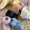 Women's Winter Floor Socks Non-slip Rubber Short Socks with Grip Non-slip Coral Fleece Socks Slippers Socks