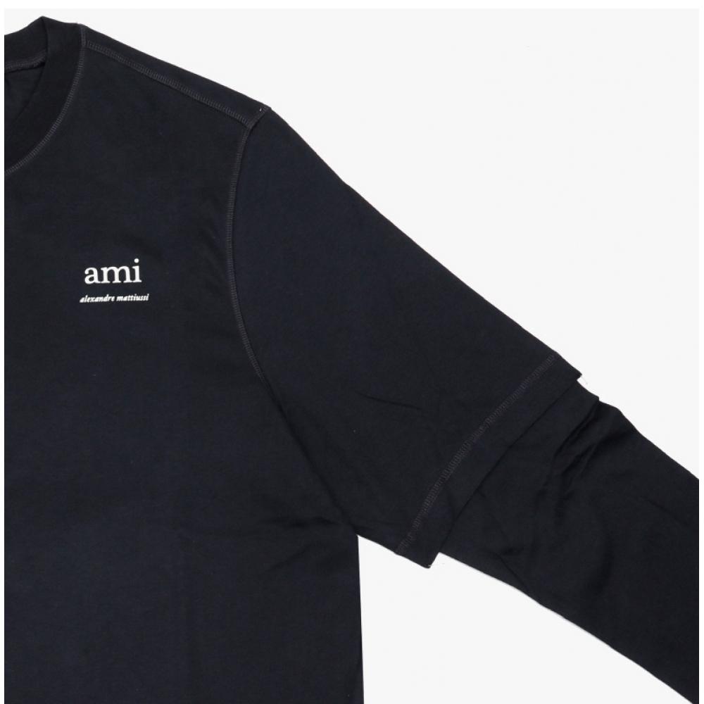 Ami Men S Long Sleeve T ShirT maTiuShi Logo Je0119 4011