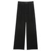 Slim Wide Leg Pants for Women Knitted Casual High Waist Autumn Winter Long Trousers Comfortable Straight Cut Pants
