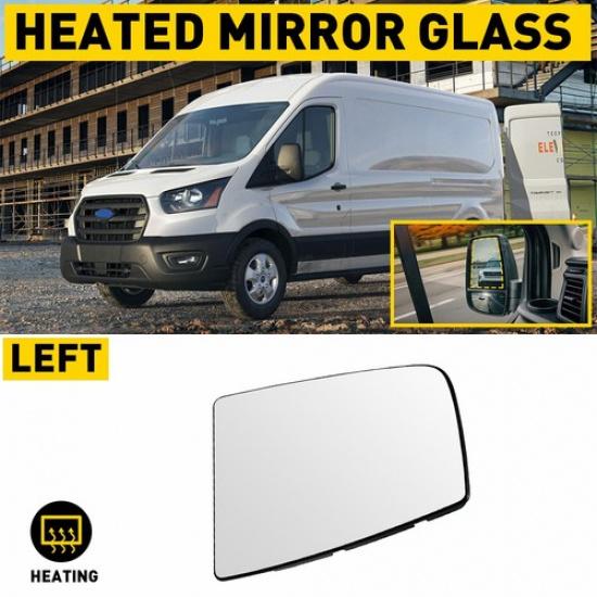 For 2015-22 Ford Transit 150 250 350 Mirror Glass Upper Heated Left Driver Side
