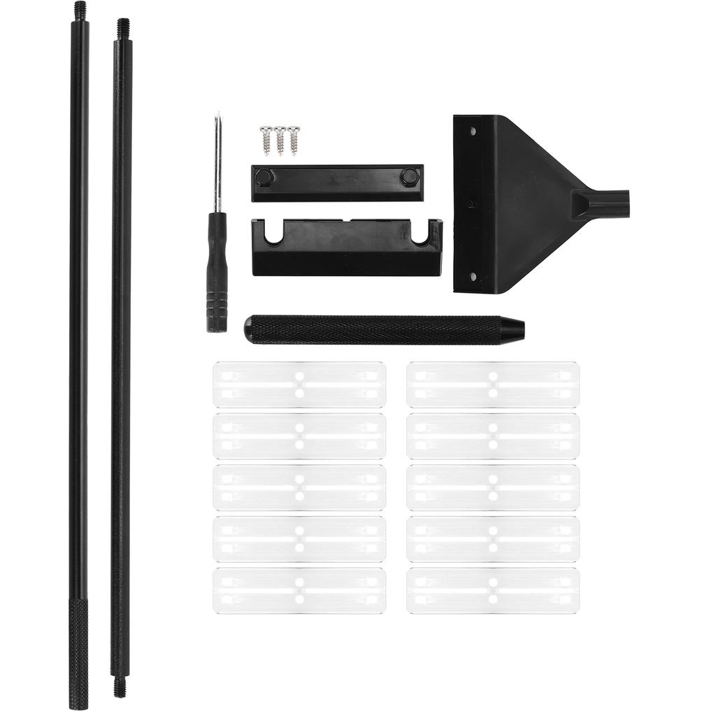 Aquarium Algae Scraper Aluminum Alloy Glass Fish Tank Algae Cleaner with Detachable Pole65cm with