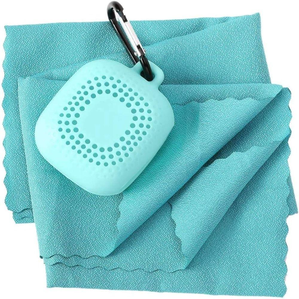 Soft Quick Drying Towel With Silicone Case Sports Towel For Fitness Jogging Swimming