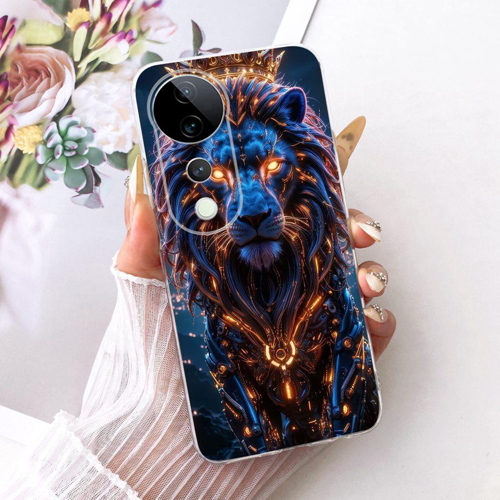 Casing For Vivo S19 Pro Clear Case Aesthetic Luxury Cute Fashion Flower Funny Painted Funda For Vivo S19Pro V2362A Cover