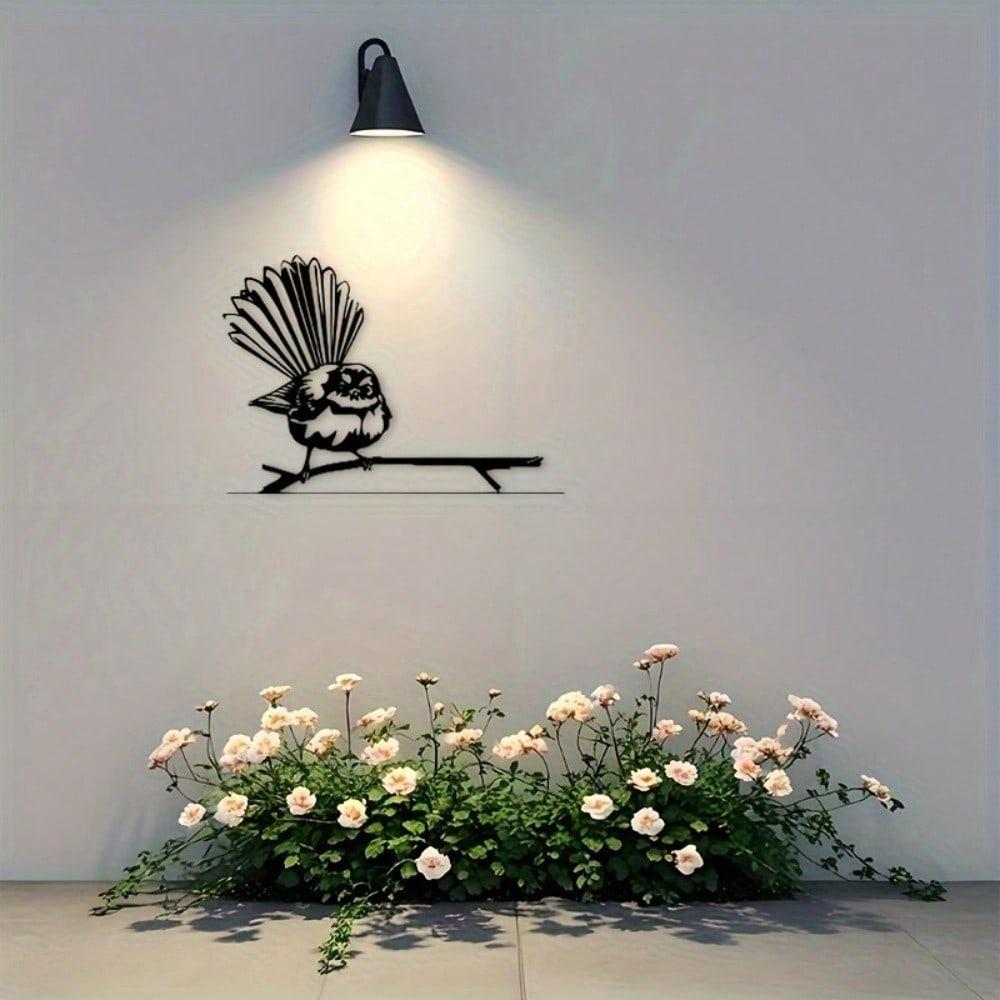 Metal Wall Art Black Bird Silhouette Decor For Living Room Bedroom Office Patio Housewarming Gift