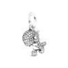 New Copper Elephant Monkey Swan Duck Pendant Trinket Bead Fit Original Charms Bracelet Jewerly Accessories