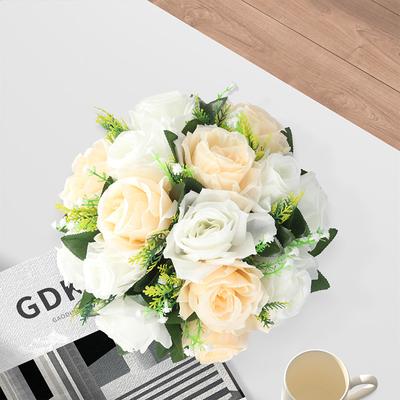 1PC Rose Ball Silk Flower Ball Centerpiece Table Decorations Floral Arrangements Bouquet