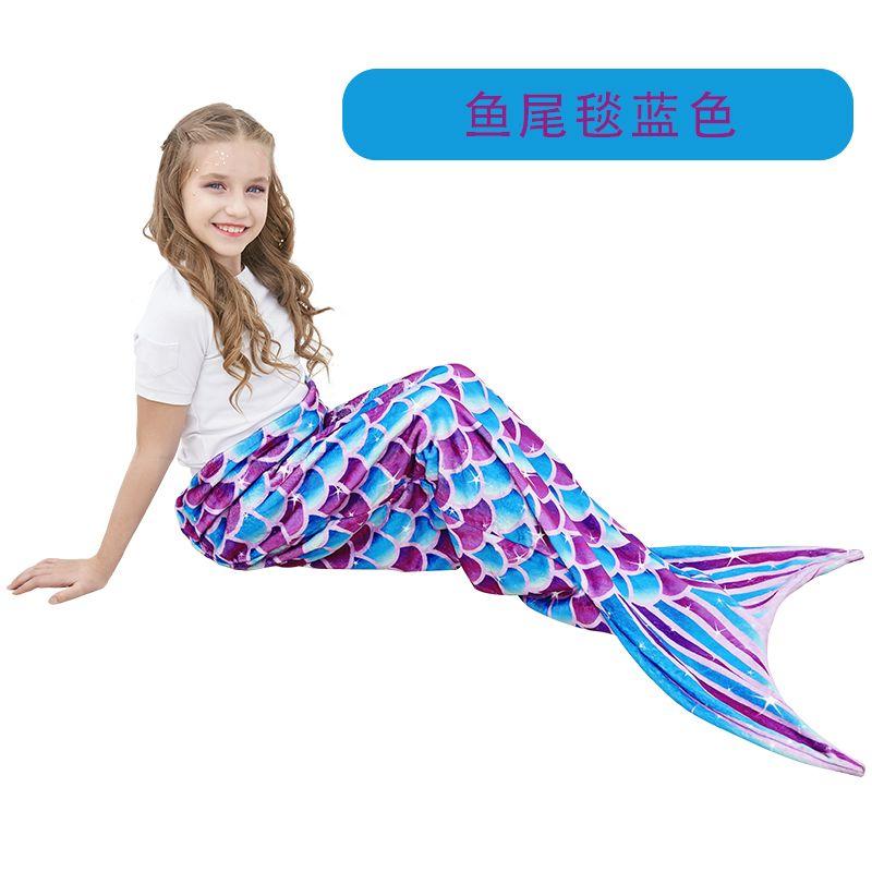 Mermaid Sleeping Bag Universal Soft Mermaid Tail Blanket Beautiful Cozy Rainbow Mermaid Blanket Children's Anti Kick Sleeping Bag
