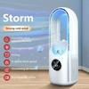 Desktop Fan With Air Purification Color-Changing Night Light Electric Fan 6 Speed Settings And Timer Humidifier Conditioning Fan