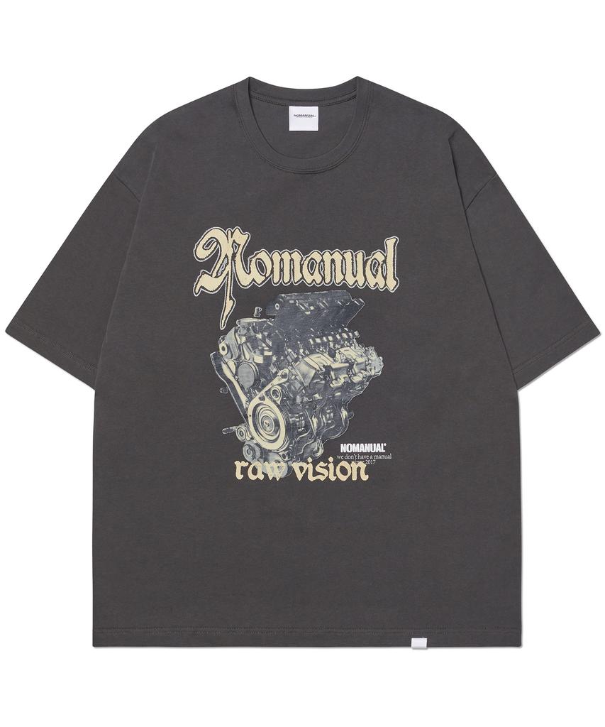 Nomaenyueol Nm Engine T-Shirt - Charcoal