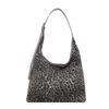 This year, leopard print large-capacity commuter tote bag big bag 2025 new trendy fashion versatile shoulder bag women's bag