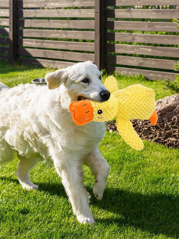 Hundespielzeug Plüschbegleiter Schlafducke Bissfest Zähneknirschen Geräuschlinderung Enten-Geräuschspielzeug Hund Haustier Entspannungswerkzeug