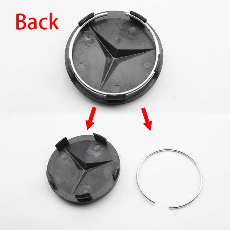2026 New 4Pcs 60mm Car Wheel Center Cover Badge Accessories For Mercedes Benz C43 C63 C55 C Class AMG C180 C200 C220 C30 Replace Hub Cap DL1 QQ43