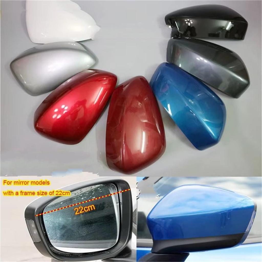 Door Wing Mirror Cover Mazda CX5 CX-5 2012-2014 Rearview Mirror Cover Case Shell Lid Side Rearview Mirror Cover (L Black)