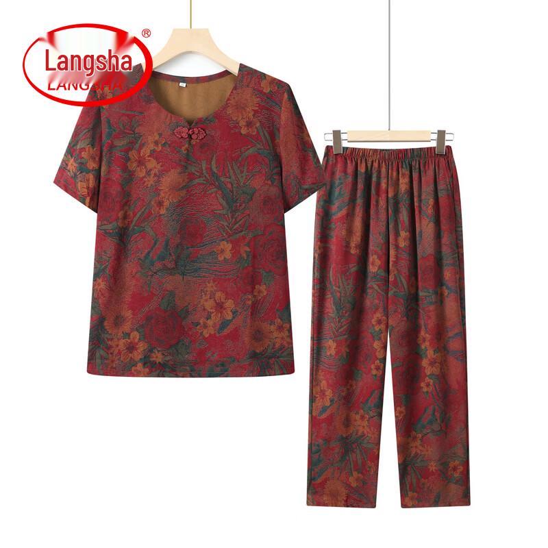 Lonsa Women s Casual Summer Two-Piece Set 4XL