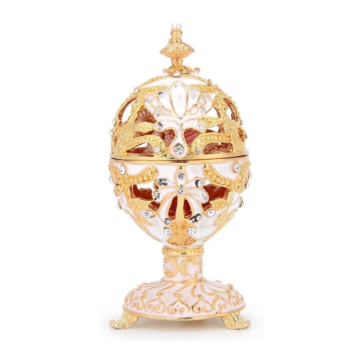 Faberge Egg Style Hand Painted Decorative