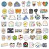50-Piece Be Kind Friendly Personality Sticker Set for DIY Phone Cases & Notebooks