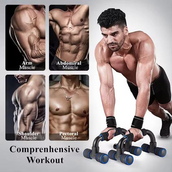 2Pcs/Set Push-up Stand Non-Slip Rubber Feet Portable Balanced Strength Push-up Stand Indoor Fitness
