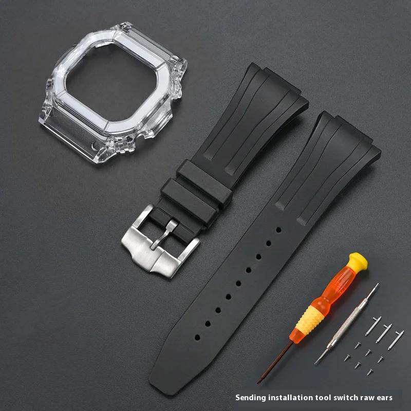 

Защитный чехол + ремешок для Casio G-Shock DW-5600 5025 DW-5000 GW-M5610 GW-5600 GLX-5600 Силиконовый резиновый ремешок для часов Аксессуары 5600 series