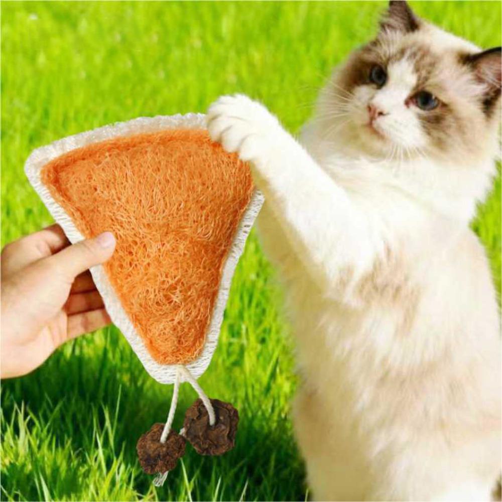 Dental Care Natural Loofah Cat Chew Toys Teething Comfort Enrichment Loofa Dental Cat Toys Healthy Loofa Dental DogToys