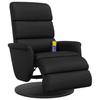 VidaXL Fauteuil Inclinable de Massage Repose-pied, Chaise de Relaxation avec Dossier, Siège avec Accoudoirs Salon, Moderne,, 356724