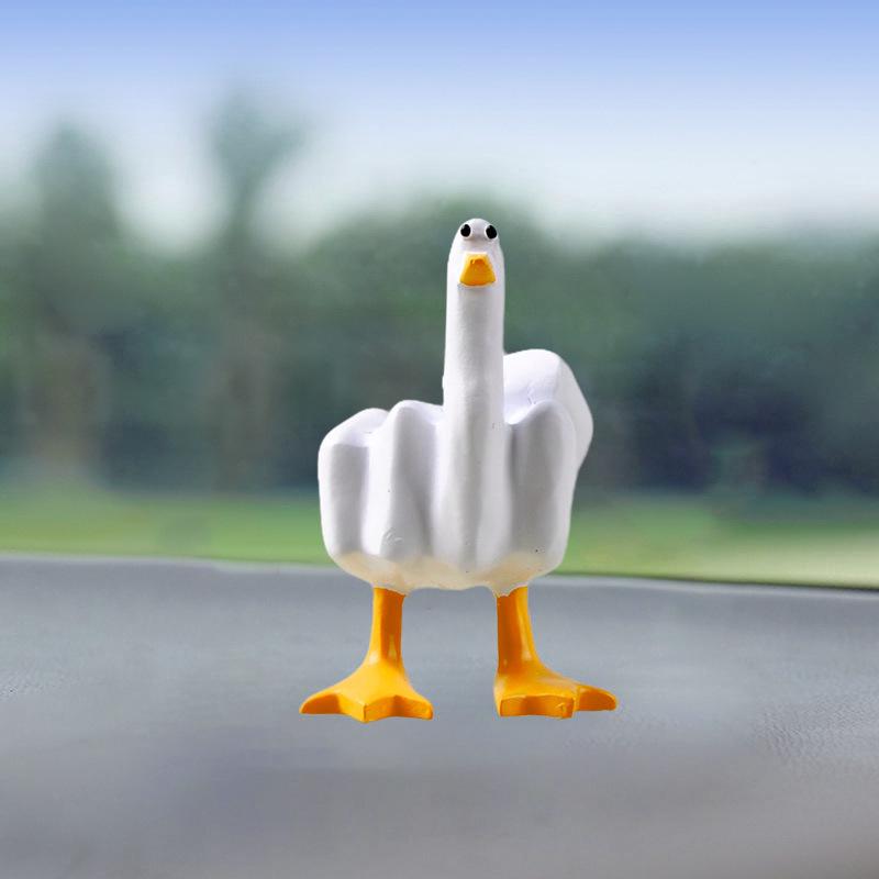 

Middle Finger Duck Car Aromatherapy Ornament - Stylish Hanging Decoration for Control Panel As shown