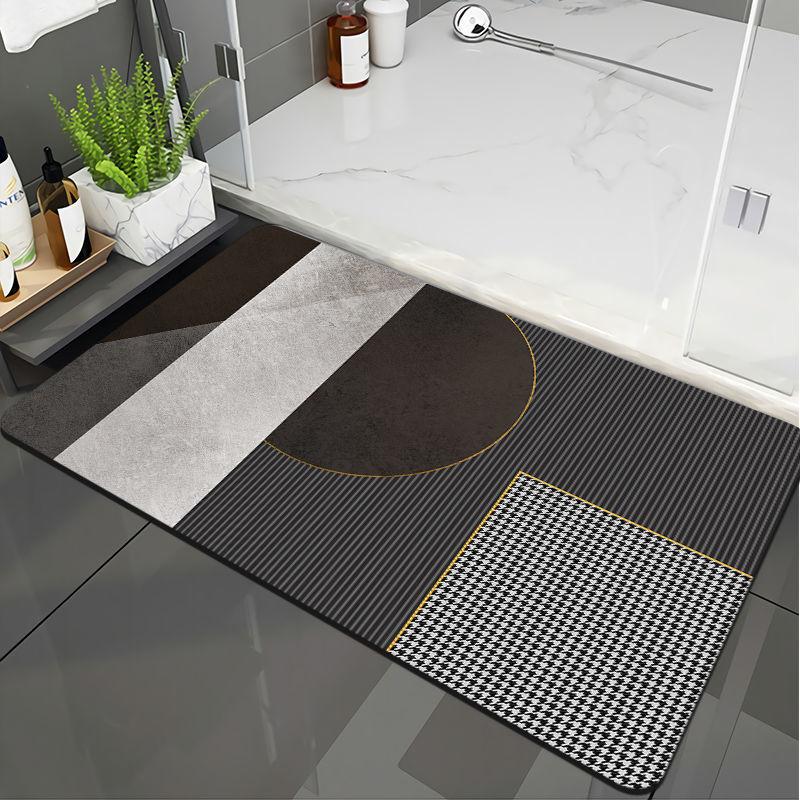 Diatom Mud Bathroom, Bathroom Entrance, Kitchen Floor Mat, Anti Slip, Absorbent, Wear-resistant, Quick Drying Mat