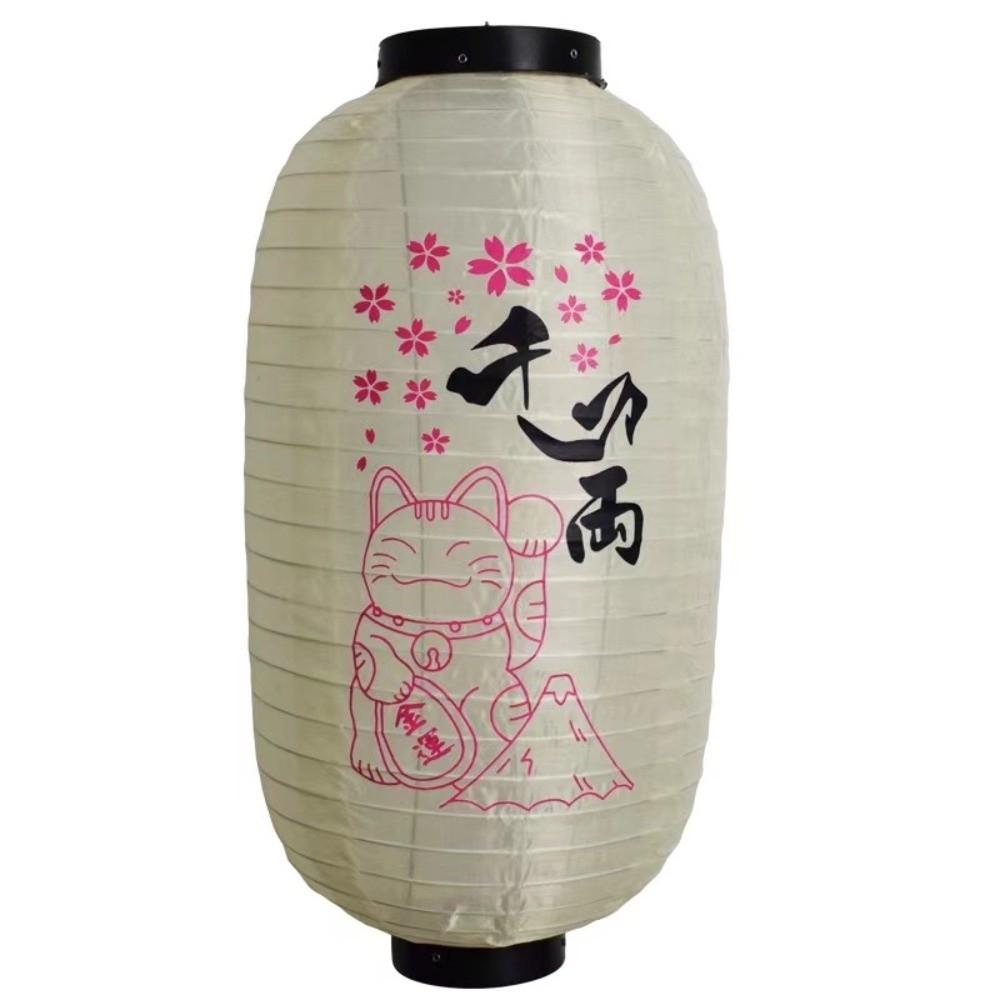 10 Inch Japanese Lantern Folk Decor Winter Melon Shape Pendant Light Picture Design Traditional Design Wind Lantern