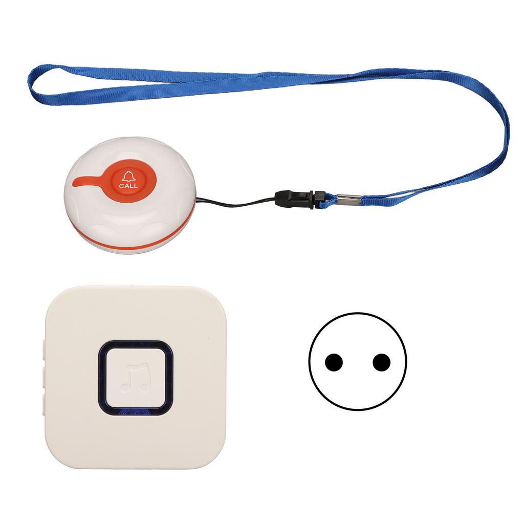 Wireless Caregiver Pager 433MHZ Sensitive Waterproof 1 To 1 Patient Attention Pager 100‑240V EU