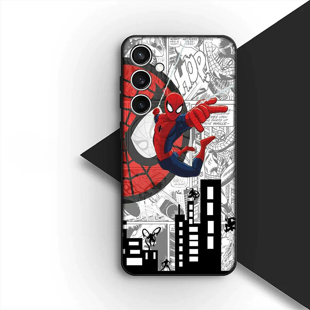 Phone Cover for Motorola Moto G22 G23 G32 G53 G60 G72 G64 G20 G8 G9 Plus Power E13 E20 E32 Case Spiderman Marve Spider Man