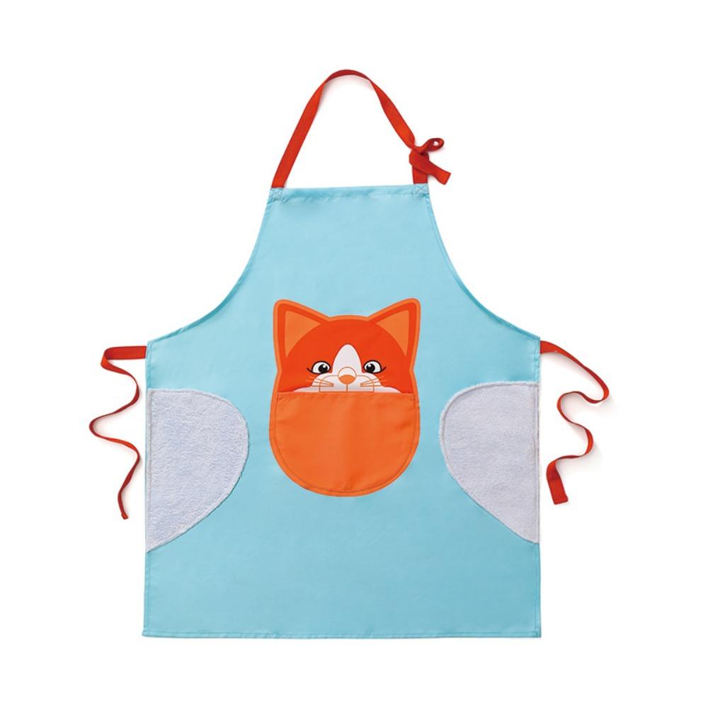 Oil-proof Kitchen Apron With Pockets Chef Work Uniform Cooking Accessories Cooking Apron  Kitchen